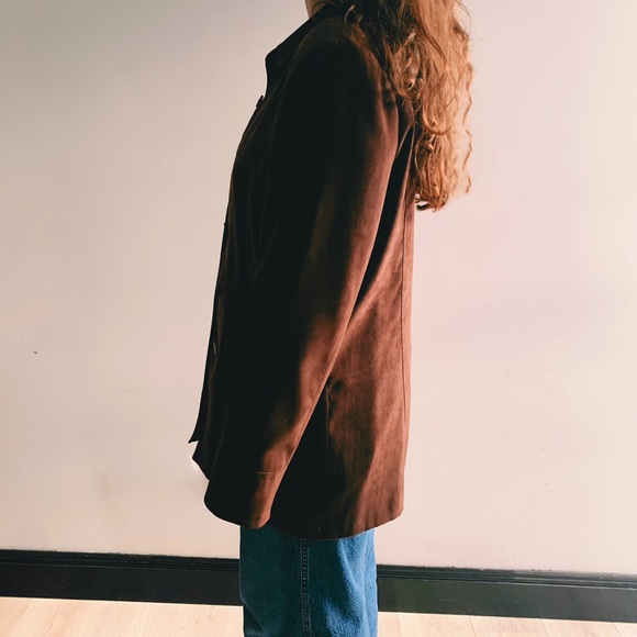 Millers chocolate brown suede feel jacket - Picture 3 of 4